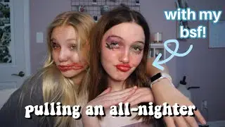 pulling an all-nighter with my best friend!