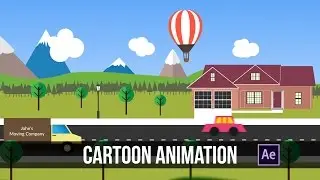 Cartoon Animation - Building a Town - After Effects Tutorial