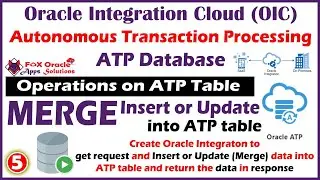 ATP - 5. Insert or Update (Merge) - If Id present in table then update record else insert new record