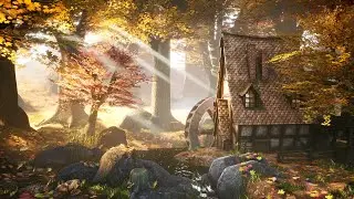 Enchanted Autumn Forest | DRUID'S CABIN IN THE WOODS | Magical Fantasy Music & Ambience