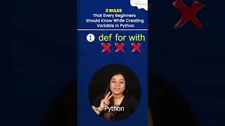 3 Rules to Create Variables in Python 🐍- Beginner's Must Know  