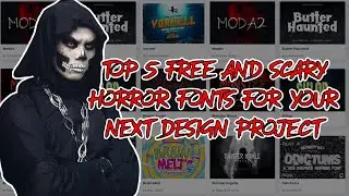 Top 5 Free And Scary Horror Fonts For Your Next Design Project *With Link Download *