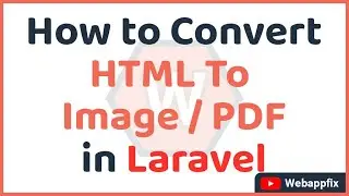 How to Convert HTML to Image in Laravel 9 | Laravel HTML to PDF | Laravel Snappy PDF With Image