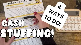 Cash Stuffing | 4 Different Ways | How To Budget For Cash Envelopes