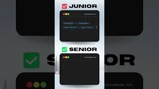 Junior Vs Senior developer html shortcuts 🤩 