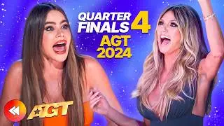 NEW America's Got Talent! 🇺🇸 Quarterfinals 4 ALL Performances And SIMON'S Golden Buzzer! 🤩