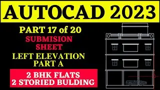 AutoCAD 2023 || Making a simple floor plan in AutoCAD 2023 || Part 17 of 20 || AutoCAD 2d drawing