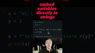 Put variables in strings in MODERN Python 🐍 