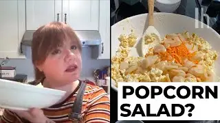 Should You Make This Cursed Popcorn Salad?  |  Hack or Wack