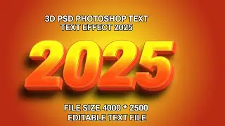 Effet de Texte 3D modifiable dans Photoshop Adobe Photoshop Tutoriel #1 || Effet de Texte 3