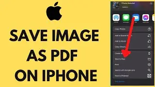 How To Save Image As PDF On iPhone (2023)