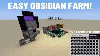 How To Make An Obsidian Farm! (Minecraft Java 1.20 +)