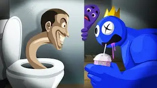 RAINBOW FRIENDS X GRIMACE SHAKE vs SKIBIDI TOILET