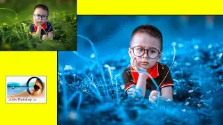 Blue tone Photo Editing in Photoshop 7.0   I   Photoshop Tutorial