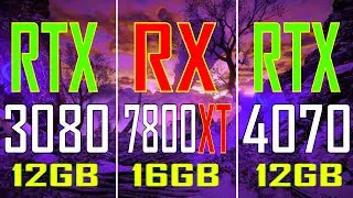 RTX 3080 vs RX 7800XT vs RTX 4070 || PC GAMES TEST ||