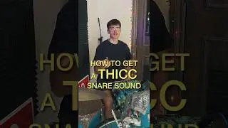 How to get a super fat snare sound #drums #drummer #snare #snaredrum #snaresound #musician