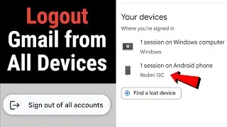 How to logout gmail from all devices on laptop