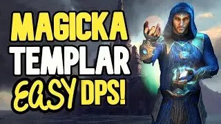 ESO Magicka Templar EASY PVE DPS Build - RADIANT 🌟  - EASY DPS With No Trials Gear Needed!