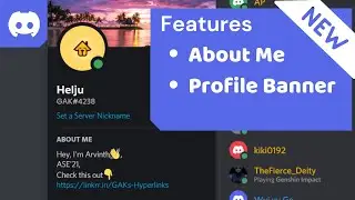 Discord About Me and Profile Banner | How To Use | New Feature 2021 | GAKventure