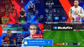 EFOOTBALL PES 2025 PPSSPP Full Update Transfers & Kits 2024/25 Real Faces Camara PS5 English Version