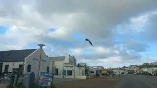 Cape Agulhas town the South most tip of the African Continent on a January day