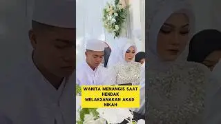 momen haru ketika pengantin wanita dan pengantin pria menangis ‼️