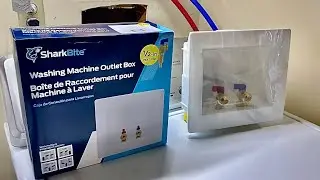 How to install a sharkbite washing machine outlet box