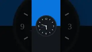 Analog Clock Animation using HTML CSS |  #coding #viral #trending #design #598 #css #html