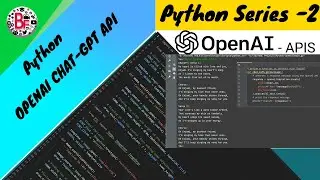 PYTHON CHAT-GPT (OPENAI-API) {Python Series - 2} | SaRan| Behindfacts | தமிழில்