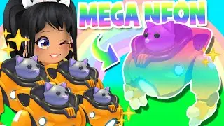 MAKING THE FIRST MEGA NEON *MECHA MEOW* PET in ADOPT ME UPDATE (roblox)