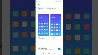 How to change System Navigation buttons to Full screen gestures in Xiaomi Redmi 7A MIUI 12.5 #redmi