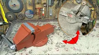 Rusted and Broken Dead End Vise - Perfect Restoration!
