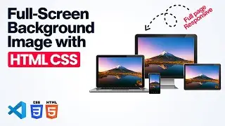 Full-Screen Background Image with HTML CSS | Responsive Full Page Background Image CSS