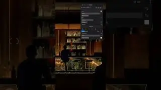 Rendering a hotel bar | #shorts #interiordesign