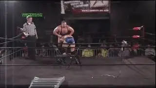Brutal low blow  (I Quit Match)