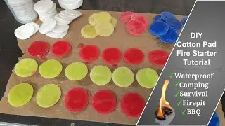 DIY Cotton Pad Fire Starter Tutorial