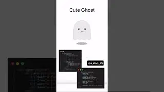 Cute ghost animation with pure CSS 👻 