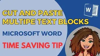 How to Save Time in Word with a cut and paste trick!