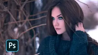 Creating Winter Photo Effect in a Warm Portrait - Photoshop Tutorial