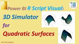 Power BI Advanced Visual & R: Simulate 3D Quadratic Surface in R Script Visual,#powerbideveloper