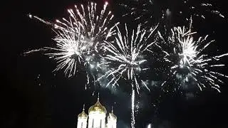 Салют в Пушкине на День Победы, 9 мая 2019 год.