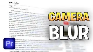 How To Make Camera Focus Effect in Premiere Pro