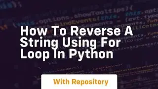 how to reverse a string using for loop in python