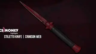 CS:GO | Stiletto Knife - Crimson Web