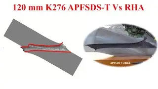 120 mm K276 APFSDS-T Vs Armour Plate 