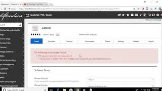 How to install laravel on domain or subdomain via cpanel software installer