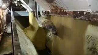 БСУ Liebherr.  Изготовление бетонной смеси.  Подача инертных материалов. 