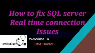 Scenario Based SQL Server DBA interview questions | How to Fix Could Not open sql server instance