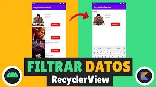 [TUTORIAL] FILTRAR en un RECYCLERVIEW con KOTLIN - Android Studio