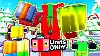 I Used ALL SANTA CRATE Units!! (Toilet Tower Defense)